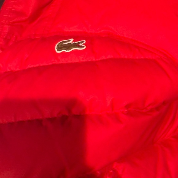 lacoste puffer jacket red - Picture 3 of 3